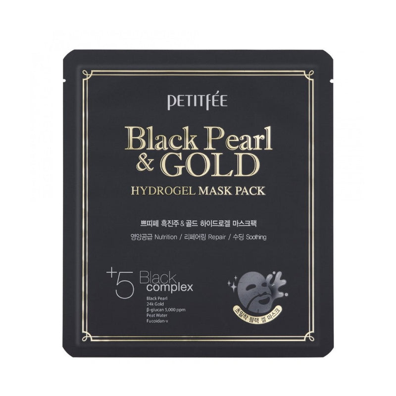 Black Pearl & Gold Hydrogel Mask Pack