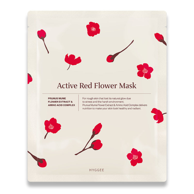 Active Red Flower Mask